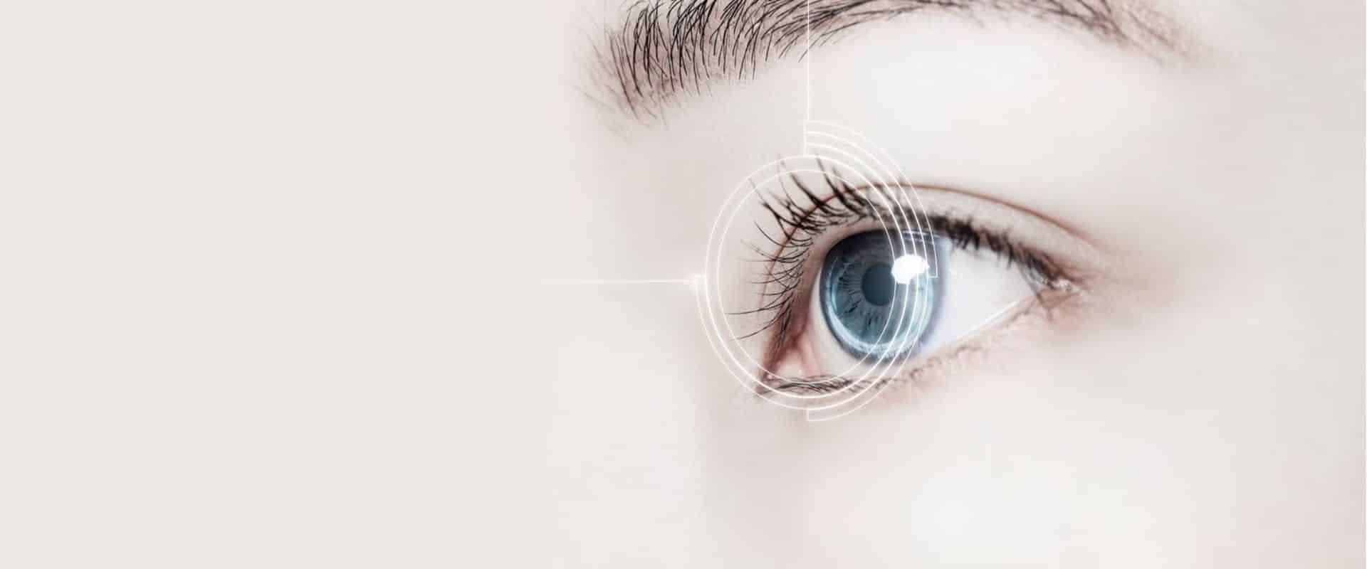looks like three contact lenses floating in front of an eye looks like three contact lenses floating in front of an eye